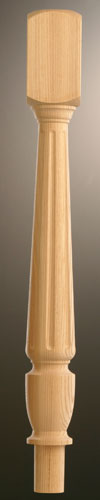 Ash Fluted FNT160 Newel Turning