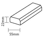 Pine BR Baserail 2400mm Ungrooved
