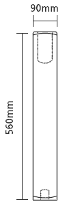 Ash Newel Drop 560mm