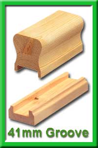 Pine HDR Handrail 41mm Groove