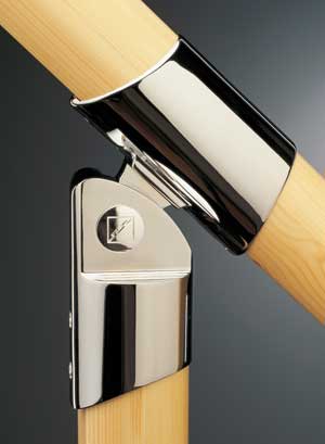 Fusion Chrome Intermediate Newel Connector MMINCS