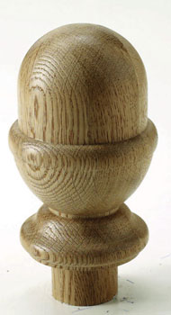 Oak Acorn Newel Cap