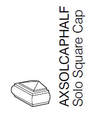 Axxys Solo Oak + Chrome Half Newel Cap