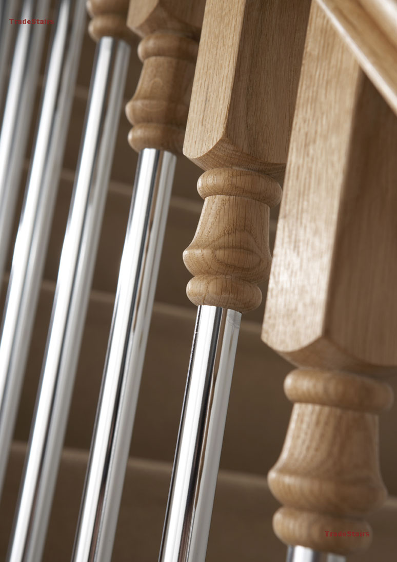 Axxys Solo - Oak Spindle Closeup