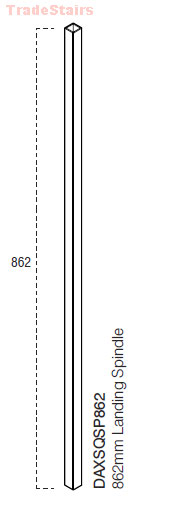 DOMESTIC AXXYS SQUARED CHROME LANDING SPINDLE 