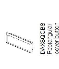 AXXYS SQUARED CHROME RECTANGULAR COVER PLATE