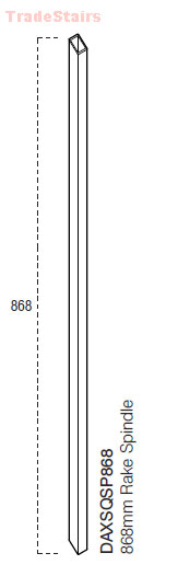 DOMESTIC AXXYS SQUARED CHROME RAKE SPINDLE 
