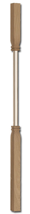 Axxys Vantage Oak + Chrome 1100mm Stair Spindle
