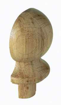 Oak Half Ball Newel Cap