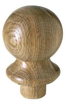 Oak Ball Newel Cap