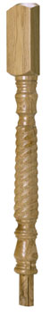 Oak 196 Barley Twist Half Newel Turning 91mm 