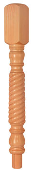 Pine Barley Twist 196  Newel Turning