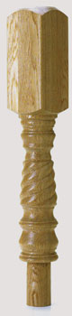 Oak 202 Barley Twist Newel Turning 91mm 
