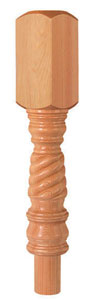 Pine Barley Twist 202  Newel Turning