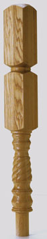 Oak 430 Barley Twist Newel Turning 91mm 