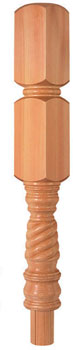 Pine Barley Twist 430  Newel Turning