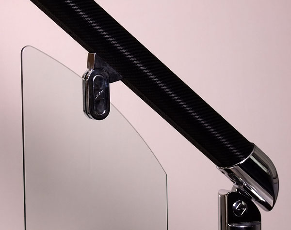 Carbon Fibre Handrail with Glass