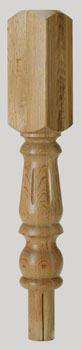 Oak Fluted 202 Newel Turning 90mm 