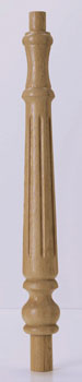 Oak Fluted Continuous Handrail Newel Turning 