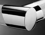 Fusion Brushed Nickel Horizontal Turn Left hand Connector MMHTLB