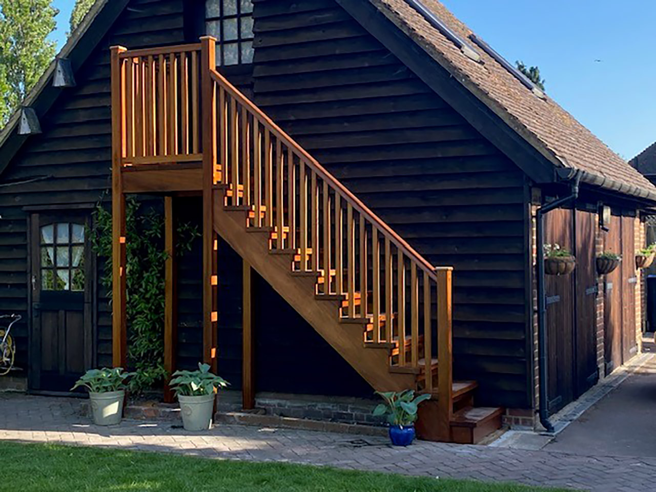Iroko Exterior Staircases