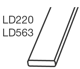 2400mm Softwood Flat Capping Rail