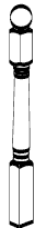 Treated Softwood Colonial Newel 1.5m