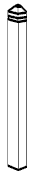 Treated Softwood Patrice Newel Post 82mm