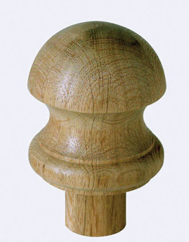 Oak Mushroom Newel Cap