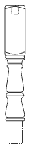 Pine Newel Turning 82mm 202