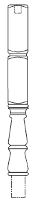 Pine Newel Turning 82mm 415
