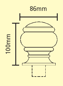 Oak ONC1 Newel Cap