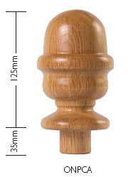 Oak Acorn Newel Cap (DU)