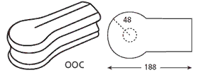 Oak OOC Handrail Fitting Opening Cap