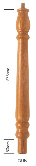 Oak Under Newel Turning (DU)
