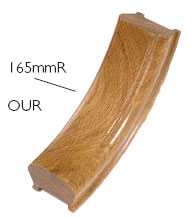 Oak Up Ramp Handrail Fitting (DU)