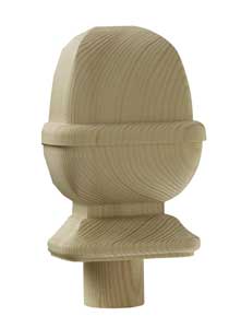 Pine Provincial Half Newel Cap