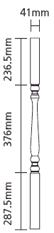 Hemlock 900mm Provincial Spindle