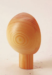 Quays Pine Half Ball Newel Cap