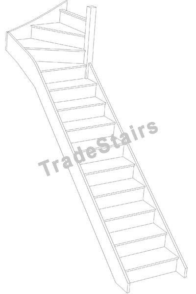 The S9W3N Top Winder Staircase