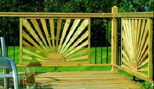 Sunburst Decking Panel