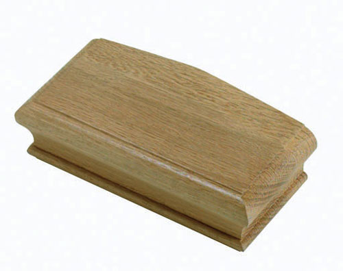 Oak Flat Decorative Half Newel Cap