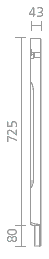 White Oak 160 Half Stop Chamfered Newel Post